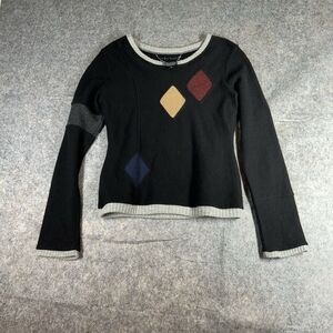 Eko-Logic 100% Recycled Cashmere Sweater Womens Large Retro USA Handmade Flaws